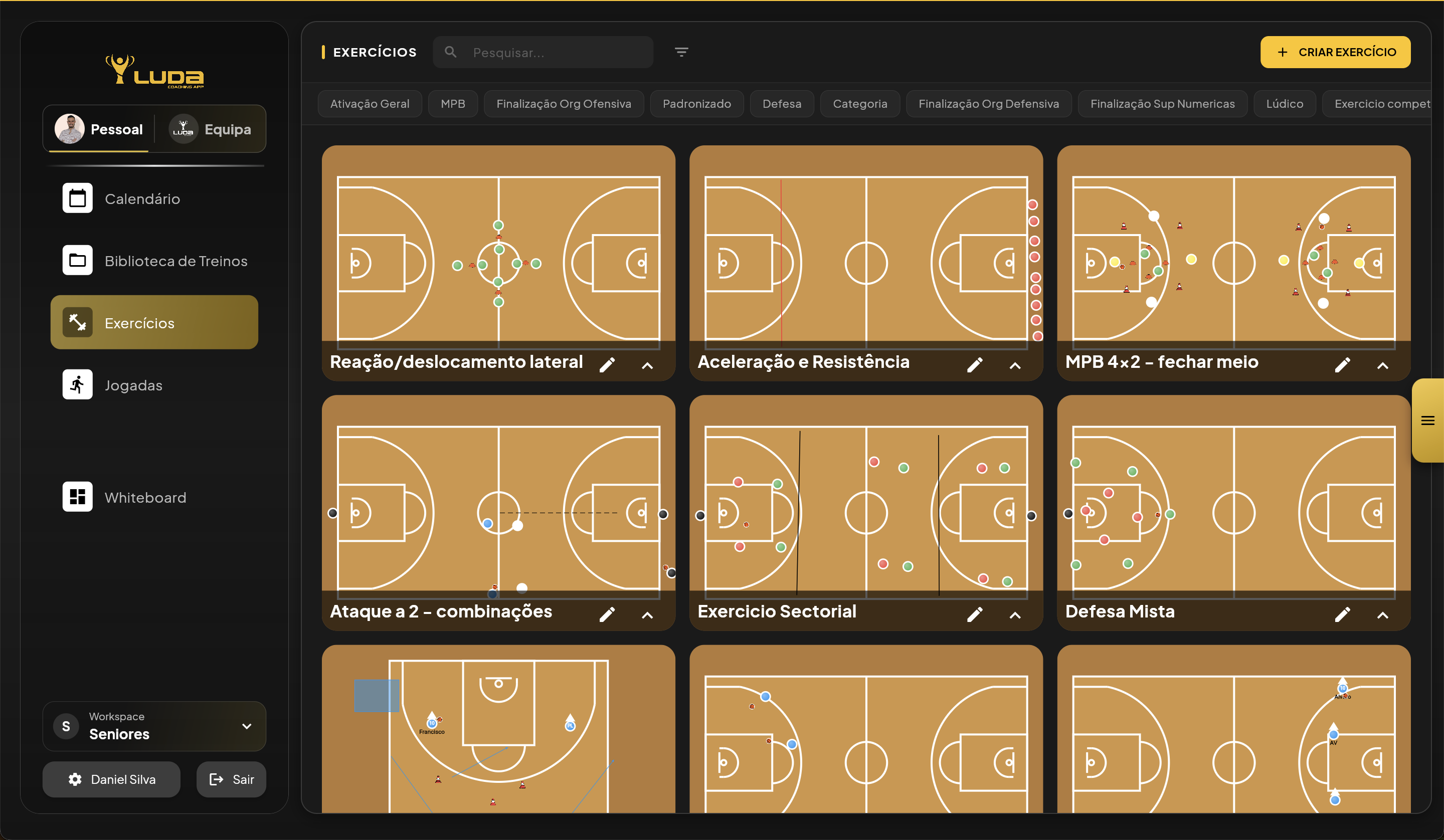 Conjunto de Exercícios — Basquetebol